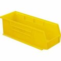 Akro-Mils Hang & Stack Storage Bin, Plastic, 12 PK 30234 YELLO